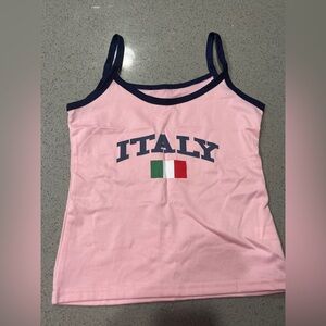 Reserved for rcarpenter2 Pink Italy Tank Top